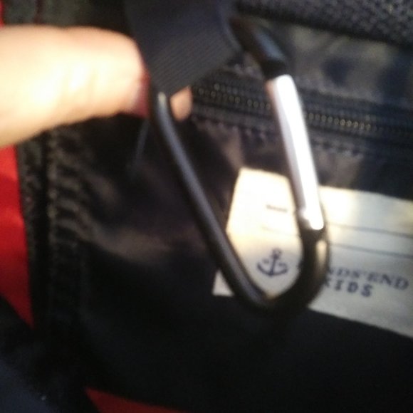 NWOT Lands End Kids rich red mesh beach bag - Picture 9 of 16